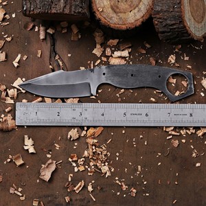 Kit de couteau tactique à lame vierge en acier 1095, forgé, à lame pleine, pour personnalisation, couteau de chasse à lame fixe, OEM/ODM - Product Image 3