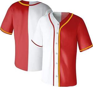 Trendy Look Unisex Baseball Jersey Short Sleeve Sublimation Design Breathable Sportswear Regular Fit Baseball Jersey For Sale - Product Image 4
