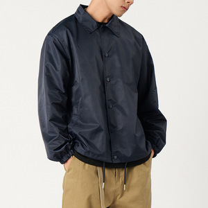 Chemise-veste pour homme, coupe ample, couleur unie, col rabattu, manches régulières, style décontracté, tissu polyester, vêtements de printemps - Product Image 2