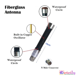 เสาอากาศไฟเบอร์กลาส GSM 10dBi คุณภาพสูงยี่ห้อ Eteily พร้อมหัวต่อ N ตัวผู้ + หัวต่อ N ตัวเมีย พร้อมสาย RG58 + หัวต่อ SMA ตัวผู้ - Product Image 2