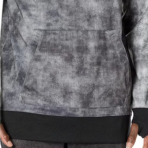 Sudadera con Capucha de Invierno con Lavado Ácido, Personalizada, Extra Grande, Estilo Vintage, de Algodón Orgánico 100%, Ecológica, para Hombre - Product Image 2