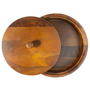 Boîte à chapati en bois au design classique pour la cuisine, écologique, pour servir des plats chauds et des roti - Product Image 5