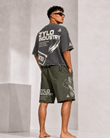 Conjunto de Pantalones Cortos Casuales de Verano para Hombre, Color Liso, 100% Algodón Jersey, Secado Rápido, Tejido de Punto, con Bolsillos, Logotipo Personalizado, Conjunto Doble