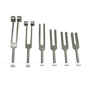 Diagnóstico Neurológico ENT: Juego de 5 Diapasones Manuales de Acero Inoxidable Quirúrgico de Alta Precisión con Empuñadura Quirúrgica - Product Image 1