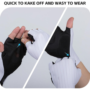 Gants de cyclisme - Gants de vélo mi-doigts pour hommes et femmes - Product Image 5