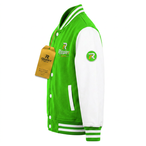 Chaqueta varsity para niños con estilo clásico, ligera, cómoda, duradera y de calidad para la diversión diaria y el juego al aire libre. - Product Image 3
