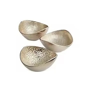 Elegant Style Metal Dry Fruits Bowl Designer Finish Snack Dish Decorative Dining Table Gift Item - Product Image 2