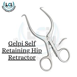 Juego de 5 piezas de ligamentos cruzados duraderos Gelpi Retractor de cadera de autorretención de acero inoxidable de Life Care Instruments - Product Image 5