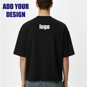 Camiseta Corta Ajustada de Algodón Acanalado para Hombre con Estampado Gráfico, Cuello Redondo, Cuello en V, Manga Raglán - Product Image 2