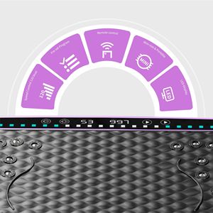 Piattaforma Fitness per Tutto il Corpo 120Hz, Macchina per Esercizi con Piastra Vibrante, Tavola Vibrante per Drenaggio Linfatico - Product Image 5