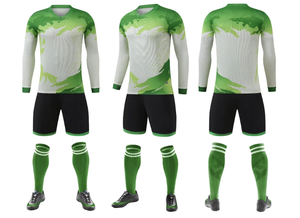 Uniforme de Fútbol Personalizado de Alta Calidad con Logotipo, Material Cómodo y Elegante, 100% Poliéster, Camiseta y Pantalones Cortos de Fútbol, Último Diseño - Product Image 5