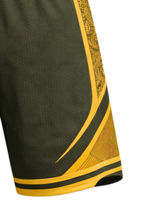 Green Yellow Men Basketball Shorts Breathable Quick Dry Sports Training Gym Running Athletic Shorts <b>Elastic</b> Waist Manufacturer - Product Image 6