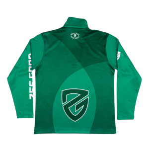 Veste coupe-vent pour homme avec fermeture éclair quart de tour, anorak à capuche, coupe ample, nylon imperméable – Broderie équipe/club - Product Image 2