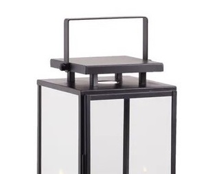 New Modern Black PC Finished Metal and Glass <b>Lantern</b> In <b>Large</b> Size For Home Outdoor And Garden Decoration Handmade Customized - Product Image 2