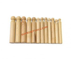Wooden Dapping <b>Punch</b> <b>Set</b> 12-Piece Irregular Shape for Jewelry Polishing DIY Tools with Mould Making & Sample Service - Product Image 2