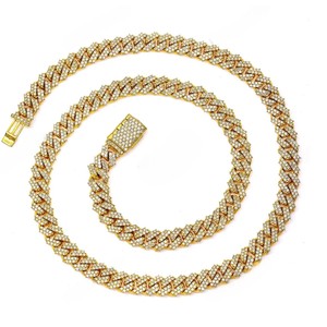 Cadena de eslabones cubanos Miami de plata de ley 925 de 7 mm y 22 pulgadas, venta al por mayor, cadena con certificación GRA, moissanita VVS, joyería de cadena para hombre - Product Image 1
