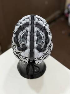 <b>Maximize</b> Wear Rugby Helmet Head Guard EVA Protective Padding Print Design Hook & Loop Closure Unisex Adult Sports Helmet - Product Image 4