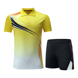 High Quality Custom Hot Sublimated Badminton T Shirts Jersey 100% Polyester Quick Dry <b>Table</b> Tennis Tops Uniforms - Product Image 1