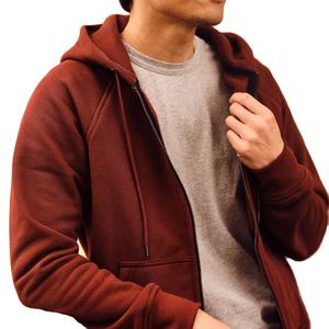 Sudaderas con capucha y cremallera para hombre al por mayor, de alta calidad, con logo personalizado, lisas, de invierno, con estampado digital, 100% algodón, para gimnasio - Product Image 1