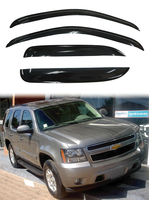 Pare-soleil de fenêtre de porte Chevrolet Tahoe 2007-2014, 4 pièces, protection contre la pluie, matériau acrylique durable, double ruban adhésif