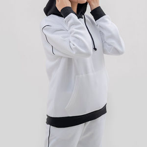 Nouveauté : Survêtement Femme de Qualité Supérieure 100% Coton, Ensemble Deux Pièces Hiver, Couleur Unie, Coupe Oversize - Product Image 6