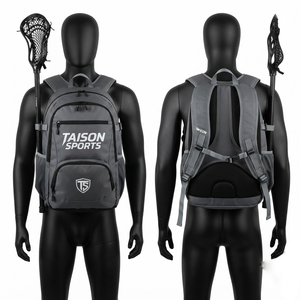 Bolsa de Lacrosse TAISON SPORTS Premium de 420 GSM y 600D Oxford PU, 30-40L, Verde y Negro, con Panel Personalizado y Logotipo Serigrafiado - Product Image 6