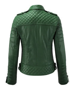 Chaqueta de cuero genuino para mujer, diseño nuevo de alta calidad, estilo casual, corte ajustado, moderno y transpirable, de Pakistán. - Product Image 4
