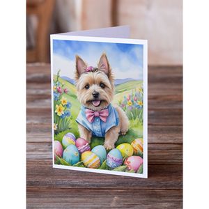 Cairn Terrier ไข่อีสเตอร์แบบแปลกๆแพ็ค8 A7ขนาด5x7การ์ดเปล่าพร้อมซองจดหมายสำหรับทักทาย - Product Image 2