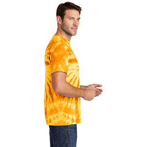 Camiseta de manga corta para hombre, personalizada al por mayor, con efecto tie-dye, de alta calidad, 100% algodón, lavada, para uso masculino. - Product Image 3