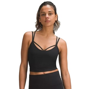 XW-DAW017 สปอร์ตบราเนื้อผ้ายืดหยุ่นสูง ระบายอากาศได้ดี สำหรับฤดูใบไม้ร่วงและฤดูหนาว ป้องกันการกระแทก บราโยคะแบบรวบกระชับทรวงอกด้านข้าง เป็นมิตรกับสิ่งแวดล้อม - Product Image 2