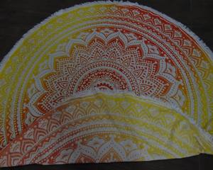 Mantel de Mesa de Algodón con Diseño de Mandala, Tapiz Impreso para Eid Musulmán, 100x100cm, Lavable a Máquina, Personalizable, Hecho a Mano - Product Image 3