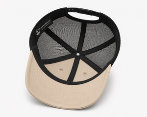 Gorra de malla beige y negra personalizada, unisex, transpirable, para exteriores, con visera curva y logotipo personalizado - Product Image 3
