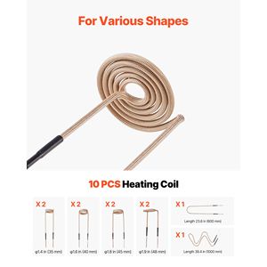Calentador de Inducción Magnética Portátil de 1100W 110V, Kit para Remover Pernos y Tuercas, Herramienta de Reparación Automotriz - Product Image 4