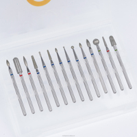 Haute qualité 3/32 ''tige perceuse à ongles professionnel soin des ongles Salon outil électrique peu manucure pédicure ensemble acier cuticule diamant