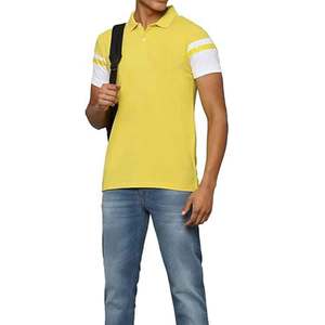 Heavyweight Cotton Embroidery Manufacturer 100% Cotton Oversized <b>Polo</b> T-shirts for men wholesale prize - Product Image 4