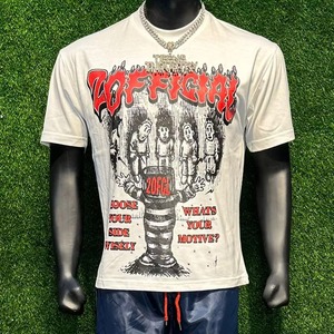 เสื้อยืดผ้าฝ้ายผู้ชาย ZOFFICIAL พร้อมลายพิมพ์กราฟิกและกางเกงมีเชือกผูก ชุดคอกลม ดีไซน์ระบายอากาศได้ดี - Product Image 4