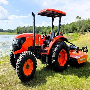 Tracteur Kubota M6060 d'occasion, fournisseur en gros, tracteur utilitaire 4x4, 4 roues motrices |   Moteur diesel turbo de 63,5 CV avec chargeur frontal - Product Image 1