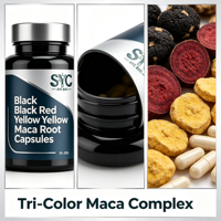 Capsules de Maca et Panax brevetées OEM pour la beauté et la densité osseuse, 60 capsules, 60g, naturelles, en vrac, pour l'exportation