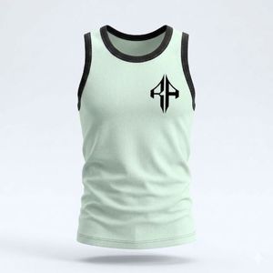 New Premium Quality Customized Design Technics <b>Printed</b> <b>Material</b> 100%Cotton Men's Tank Top Style Causal by RIVIAN ATLANTIC - Product Image 5