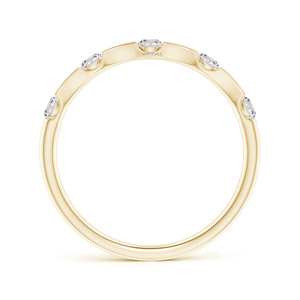 Bague de fiançailles et de mariage de luxe en or 10K 14K 18K, argent 925 935, plaqué or, avec diamants de laboratoire taille alternée - Product Image 2