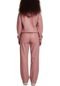 Premium Women's PU Leather Hoodie Luxury Two Piece Wide Leg Streetwear Women's Full <b>Zip</b> <b>Hooded</b> Tracksuit Set - Product Image 2