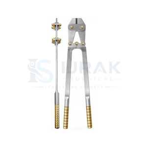 Pince coupante pour broches en acier chromé, instrument chirurgical orthopédique, coupe-broches osseux robuste pour la chirurgie - Product Image 1