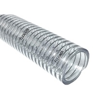 Tuyau d'aspiration de perceuse de graine à haute pression flexible clair durable tuyau de tuyau en spirale d'hélice de semoir d'air renforcé par PVC de 2-4 pouces