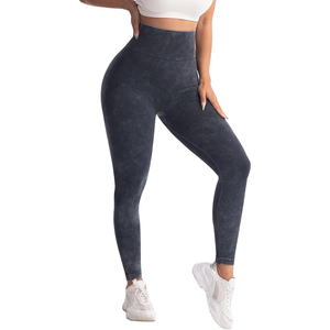 Leggings de Yoga Personalizados para Mujer, Cintura Alta, Tie Dye, Sin Costuras, Pantalones Deportivos para Gimnasio y Entrenamiento - Product Image 3