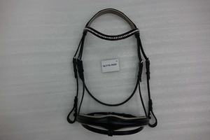 Brides de cheval anglais en cuir fantaisie équestre durable - Product Image 4