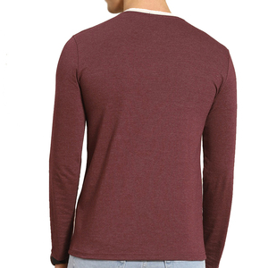 T-shirts décontractés pour hommes, tendance, 100% coton, manches longues, col rond, écologiques, séchage rapide, fabriqués au Pakistan, service OEM - Product Image 5