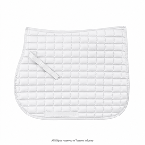 Tapis de Selle Équestre Personnalisé Écologique avec Logo – Fabricant en Gros OEM ODM – Haute Qualité Matelassé en Polycoton pour Dressage et Saut d'Obstacles - Product Image 1