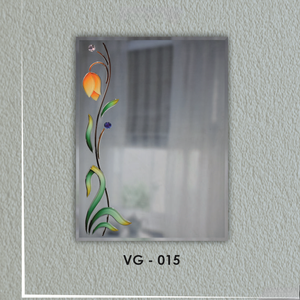 Le miroir design à rainures en V captivant est une véritable fusion d'art fonctionnel et de décoration intérieure élégante. - Product Image 1