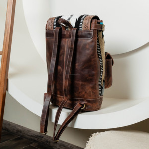 Nueva mochila mecanizada a mano, bolsos multicolores de Jacquard, bolsos de diseñador de tela azteca Bohemia, mochila elegante superventas para mujer - Product Image 6