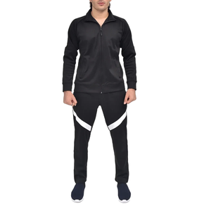 Conjunto Deportivo para Hombre en Color Verde Azulado y Blanco, Chaqueta con Cierre y Pantalones Largos, Atuendo Informal Transpirable de Dos Piezas - Product Image 4
